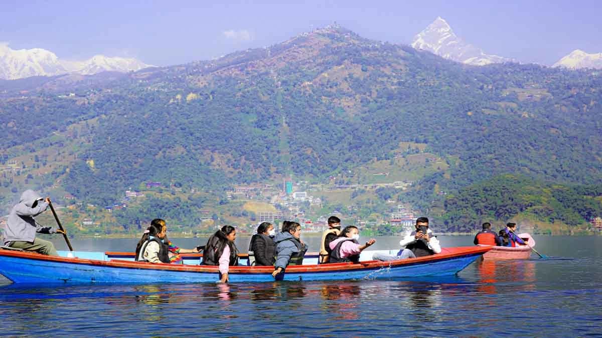 Boating in Fewa Lake Pokhara