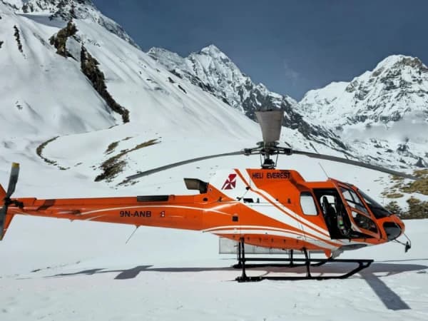 Annapurna Base Camp Helicopter Landing