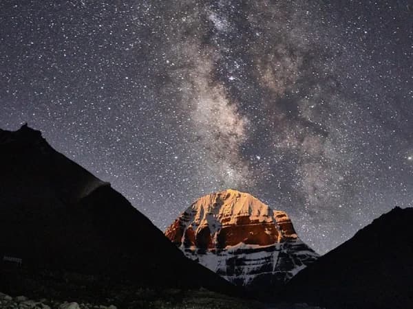 Mount Kailash In Full Moon