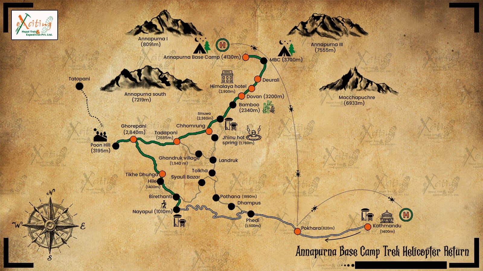 Annapurna Base Camp Helicopter Tour with Landing